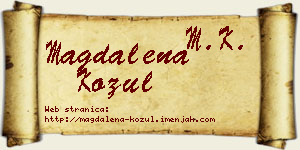 Magdalena Kožul vizit kartica